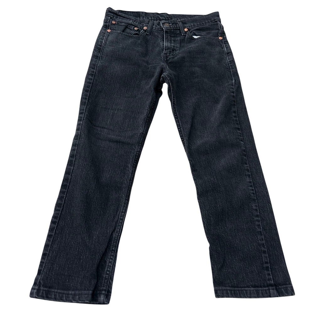 Levis 511 Slim Fit Black Denim Capri Corsario Jeans W32 L32 04511-2742